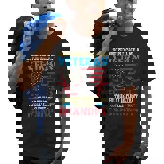 Some People Call Me A Veteran Most Important Call Me Grandpa Old Men T-shirt | Mazezy