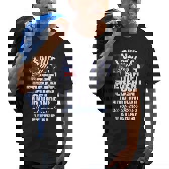 Staff Sergeant Cousin Military Veteran Support Old Men T-shirt | Mazezy