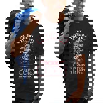 Still Plays With Blocks Auto Mechanic Drag Racing Old Men T-shirt | Mazezy