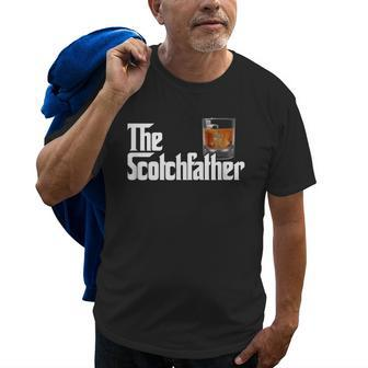 The Scotchfather Scotch Father Dad Fathers Day Drinking Gift For Mens Old Men T-shirt | Mazezy UK