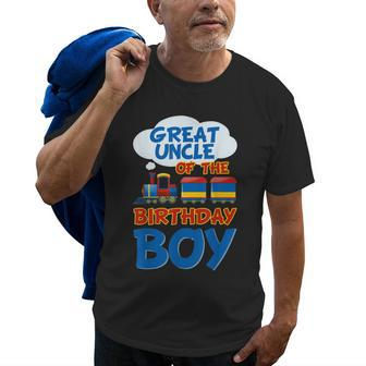 Train Bday Great Uncle Of The Birthday Boy Theme Party Old Men T-shirt | Mazezy