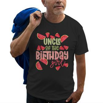 Uncle Birthday One In A Melon Watermelon Birthday Girl Old Men T-shirt | Mazezy