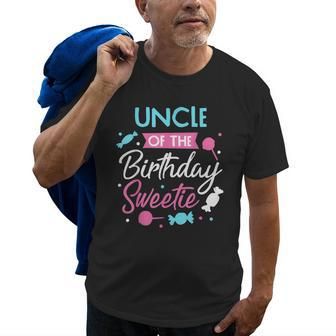 Uncle Of The Birthday Sweetie Candy Tito Bday Party Tio Old Men T-shirt | Mazezy