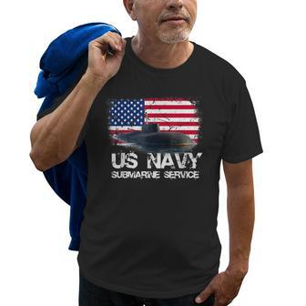 Us Navy Submarine Service Us Navy Veteran Gift Old Men T-shirt | Mazezy