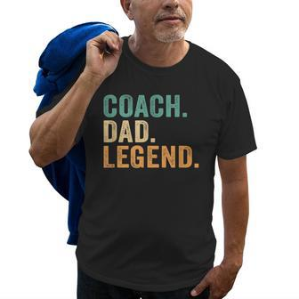 Vintage Coach Dad Legend Fathers Day Gift Old Men T-shirt | Mazezy