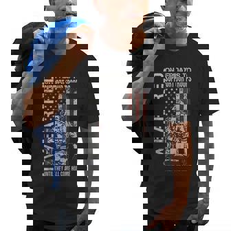 Wear Red On Fridays Military Veteran Support Usa Troops Flag Old Men T-shirt | Mazezy