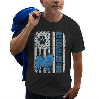 Worlds Greatest American Eskimo Dog Grandpa Old Men T-shirt | Mazezy