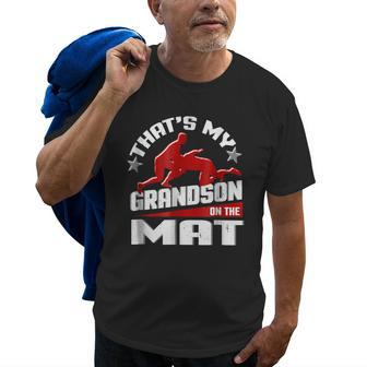 Wrestling Grandma Grandpa Wrestle Season Gift Old Men T-shirt | Mazezy