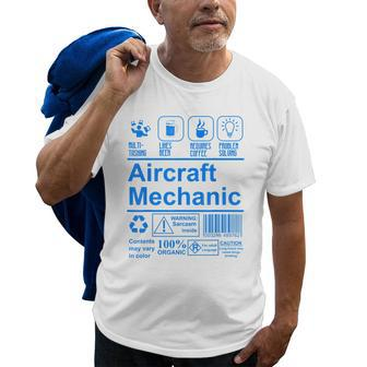 Aircraft Mechanic | Cute Aircraft Work Wear Gift Old Men T-shirt | Mazezy
