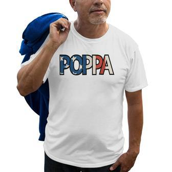 All American Poppa Patriotic July 4Th Fathers Day Gift Old Men T-shirt