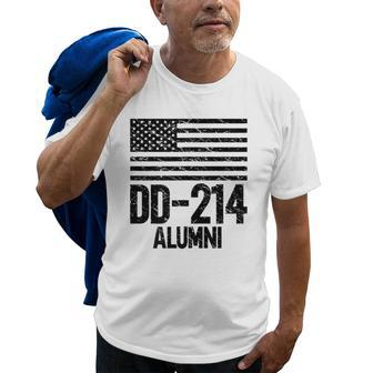 Dd214 Alumni Patriotic Us Military Vintage Veterans Day Old Men T-shirt | Mazezy