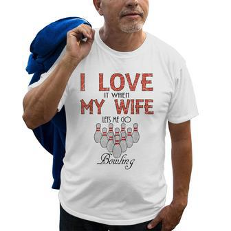 Funny Bowling Gift For Husband Father Bowler Gift For Mens Old Men T-shirt | Mazezy