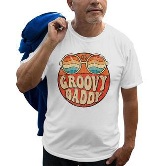 Groovy Daddy 70S Aesthetic Nostalgia 1970S Retro Dad Gift For Mens Old Men T-shirt | Mazezy