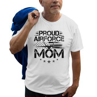 Proud Airforce Mom Military Soldier Mother Pride Gift Old Men T-shirt | Mazezy