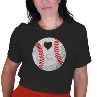 Baseball Heart Mom Dad Men Women Old Women T-shirt | Mazezy