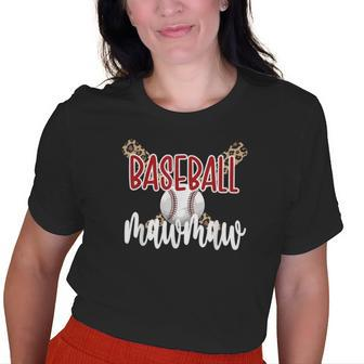 Baseball Mawmaw Grandma Baseball Player Mawmaw Old Women T-shirt | Mazezy