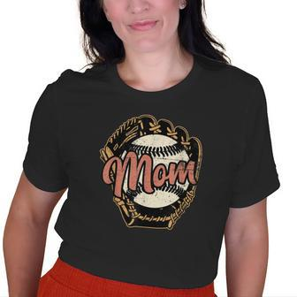 Baseball Mom  Womens Baseball  Baseball Lover Old Women T-shirt Graphic Print Casual Unisex Tee