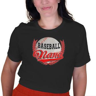 Baseball Nana Baseball Grandma Old Women T-shirt | Mazezy