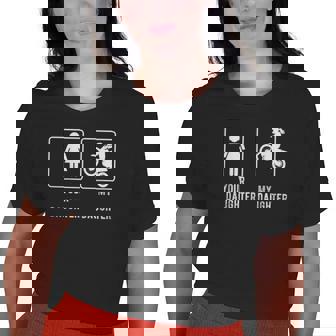 Your Daughter My Daughter Mom Or Dad Dirt Bike Old Women T-shirt | Mazezy