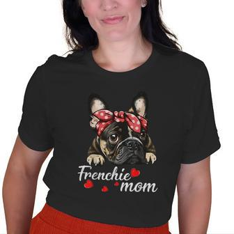Frenchie Dog Mom French Bulldog Mom Love Old Women T-shirt | Mazezy