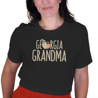 Georgia Grandma Peachy Grandma Georgian Old Women T-shirt | Mazezy