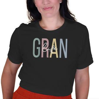 Gran Life Gran Grandma Boho Gran Grandmother Old Women T-shirt | Mazezy