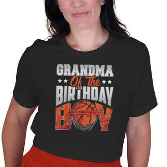 Grandma Basketball Birthday Boy Family Baller Bday Party Old Women T-shirt | Mazezy