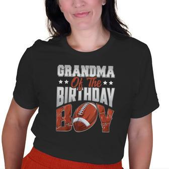 Grandma Football Birthday Boy Family Baller Bday Party Old Women T-shirt | Mazezy AU