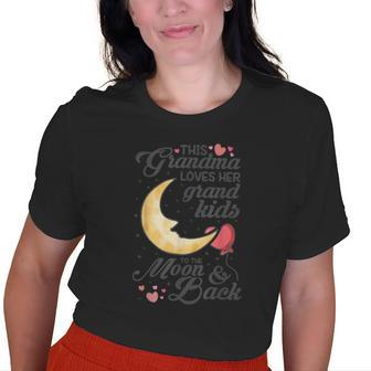 This Grandma Loves Her Grand Kids To The Moon & Back Old Women T-shirt | Mazezy