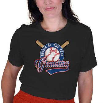 Grandma Rookie Of Year 1St Birthday Baseball Theme Matching Old Women T-shirt | Mazezy