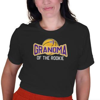 Grandma Rookie Year 1St Birthday Basketball Theme Matching Old Women T-shirt | Mazezy