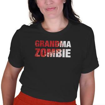 Grandma Zombie Granny Halloween Costume Old Women T-shirt | Mazezy