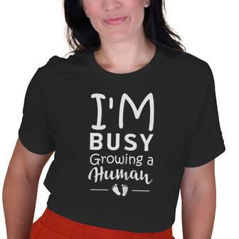Growing A Human Pregnancy Announcement For Women Old Women T-shirt | Mazezy