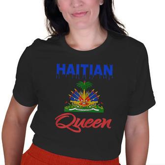 Haitian Queen Dripping Women Perfect Haiti Crown Flag Old Women T-shirt | Mazezy