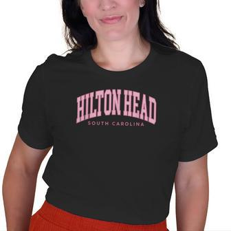 Hilton Head Sc South Carolina Retro Vintage Preppy Womens Old Women T-shirt | Mazezy
