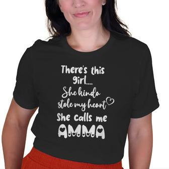 Icelandic Grandmother Grandma This Girl Calls Me Amma Old Women T-shirt | Mazezy