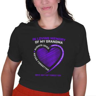 In Memory Of My Grandma Remembrance Heaven I Miss My Grandma Old Women T-shirt | Mazezy