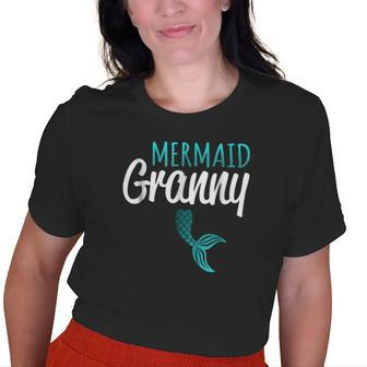 Mermaid Granny Grandma Mermaid Party T Old Women T-shirt | Mazezy