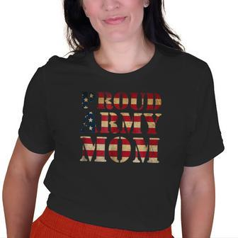 Military Usa Proud Army Mom Old Women T-shirt | Mazezy