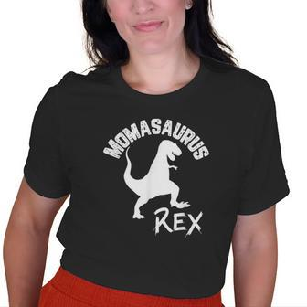 Momasaurus Rex Cute Dinosaur Mothers Mom Old Women T-shirt | Mazezy
