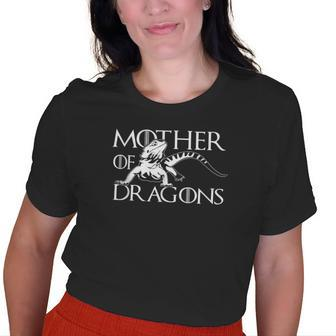 Mother Of Bearded Dragon Lovers Mom Mommy Grandma Mama Old Women T-shirt | Mazezy