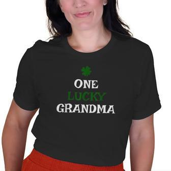One Lucky Grandma St Patricks Day Irish Old Women T-shirt | Mazezy