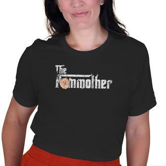 The Pommother Pom Mom Fun Cute Pomeranian Mother Dog Old Women T-shirt | Mazezy CA