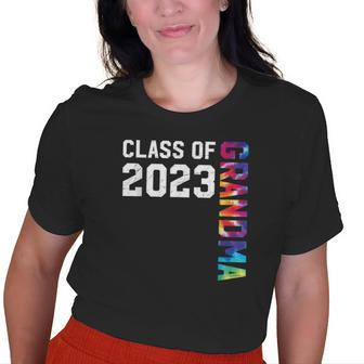 Senior Graduation Class Of 2023 Grandma Senior Tie Dye Old Women T-shirt | Mazezy