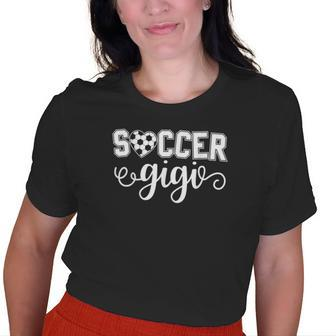 Soccer Gigi Grandma Sport Lover Birthday Old Women T-shirt | Mazezy