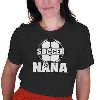 Soccer Nana Soccer Grandma Old Women T-shirt | Mazezy