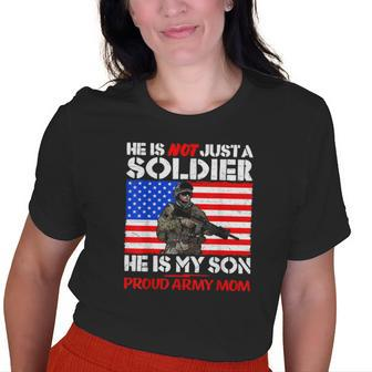 My Son Is A Soldier Proud Army Mom Military Mother Old Women T-shirt | Mazezy
