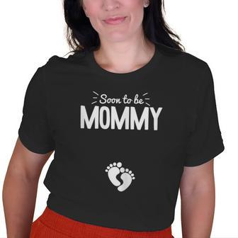 Soon To Be Mommy First Time New Mom Mama Momma Old Women T-shirt | Mazezy