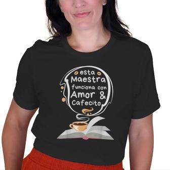 Spanish Teacher Appreciation Print Maestra Old Women T-shirt | Mazezy