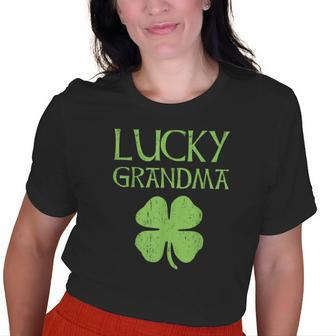 St Patricks Day Irish For Lucky Grandma Old Women T-shirt | Mazezy